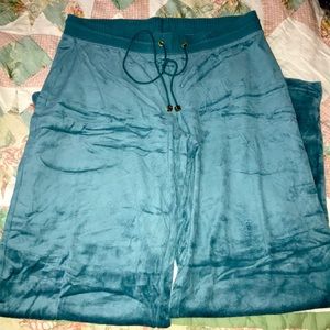 COPY - PANTS ONLY!!!!!! Plush and Lush teal or turquoise velour track suit